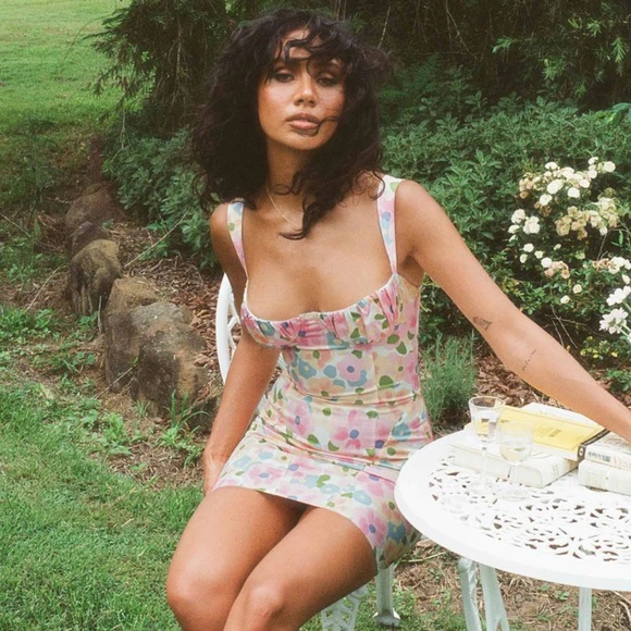 BE MINE FLORAL DRESS MINI PRINCESS POLLY - Picture 2 of 3